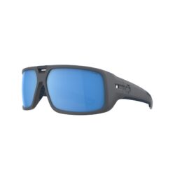 Matte Gray Frame and Happy Boost Polar with Ice Blue Mirror Lens
