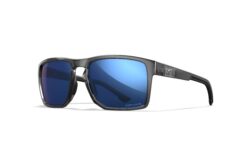 Gloss Crystal Grey Frame with CAPTIVATE™ Polarized Blue Mirror Lenses