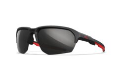 Matte Black Red Rubber Frame with CAPTIVATE™ Non-Polarized Black Mirror Lenses